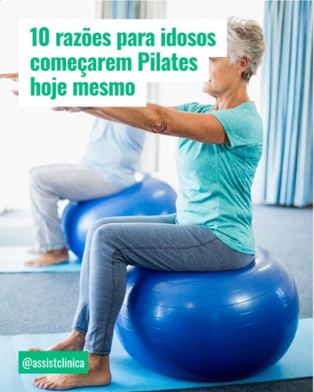 Aula de pilates para idosos